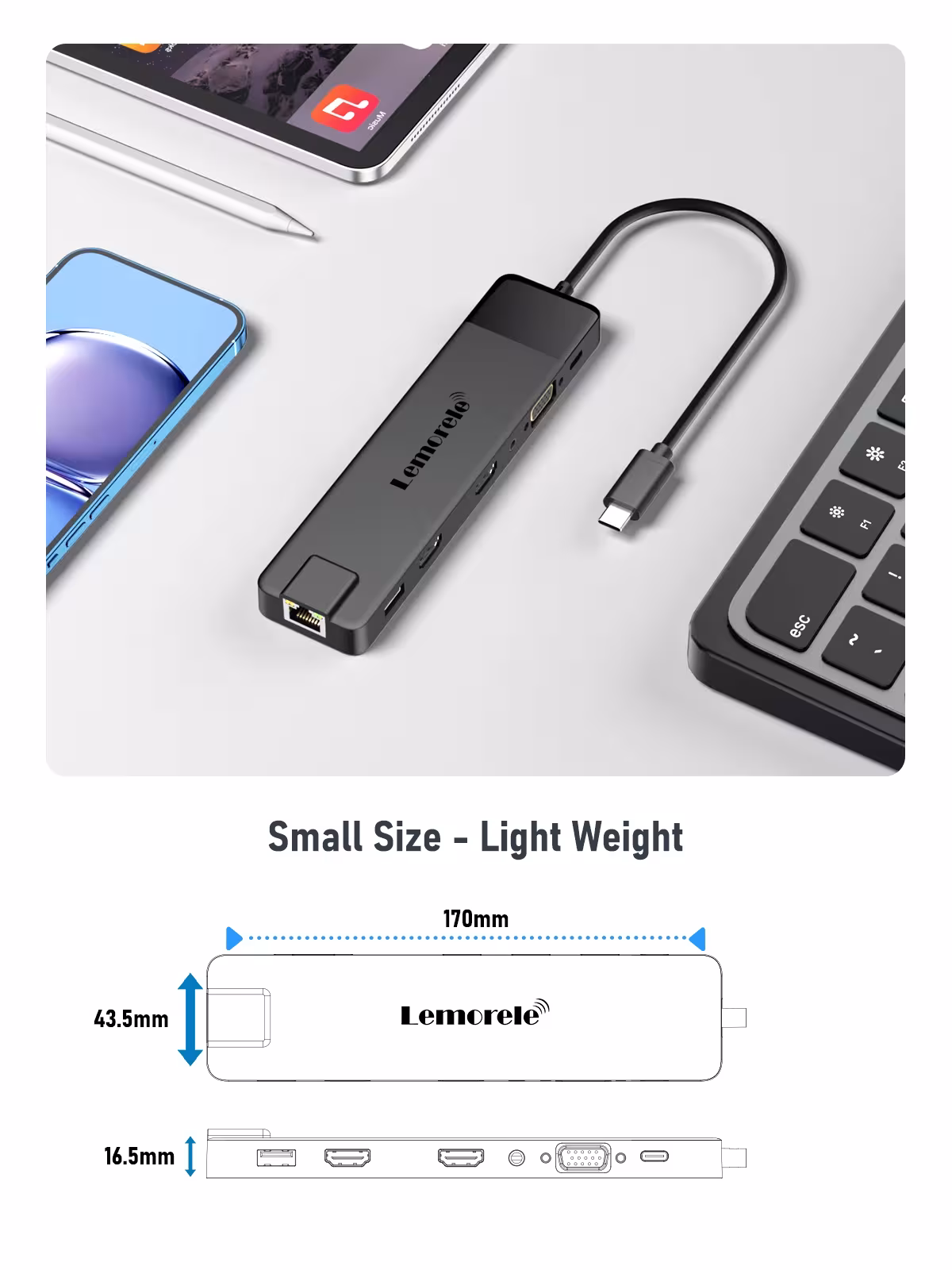 USB C dokavimo stotelė