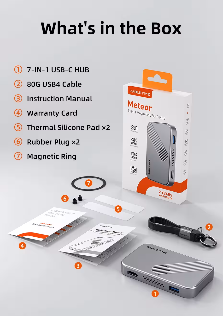 adattatore magnetico USB-C