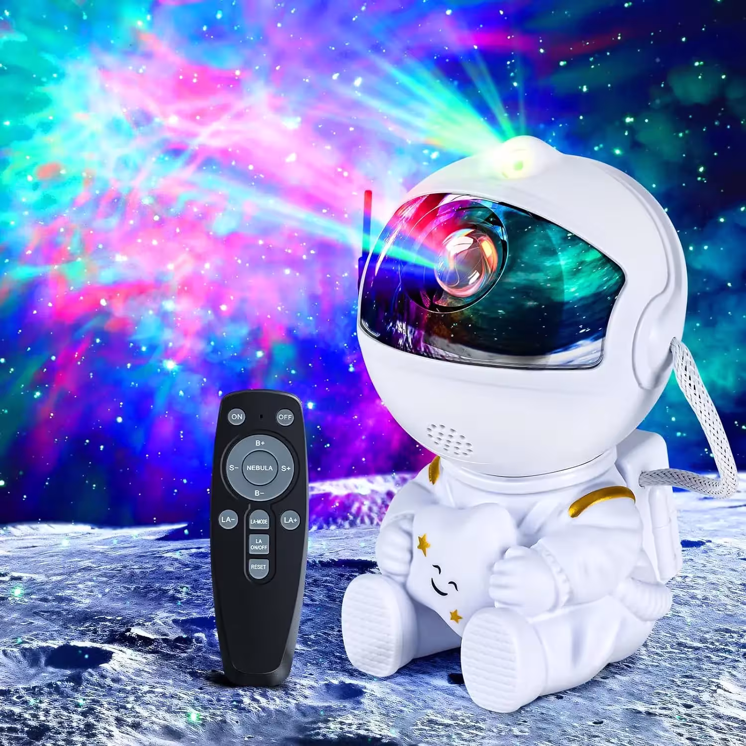 Proiettore a stelle per astronauti da camera da letto - lampada notturna LED decorativa per la casa e regali