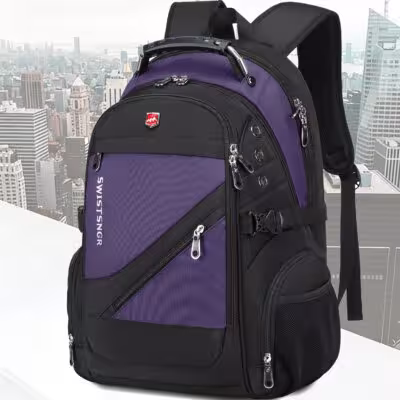 Sac à dos étanche pour ordinateur portable de 17 pouces, idéal pour les voyages et l'école.