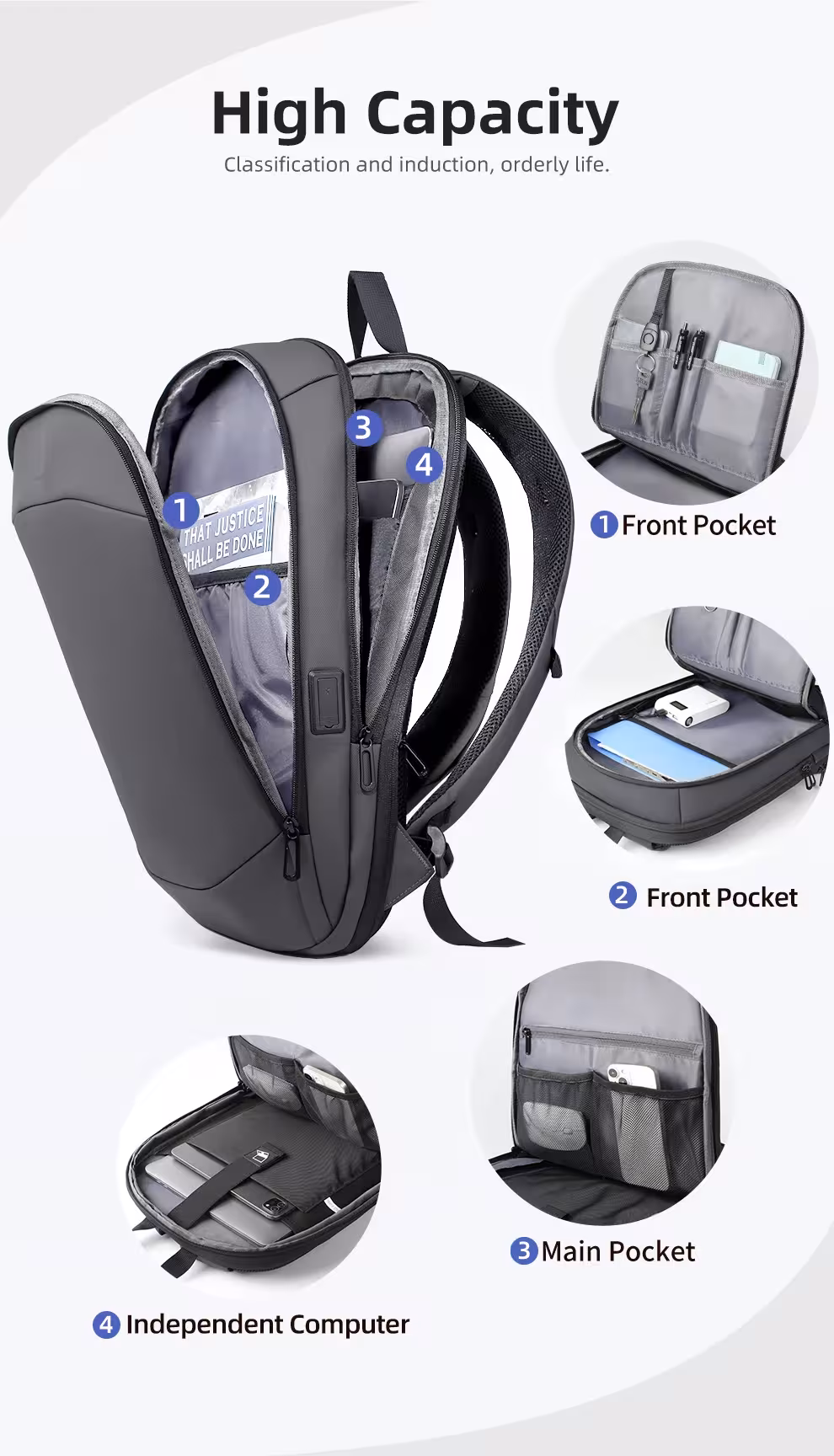 business backpack for men 17 inch