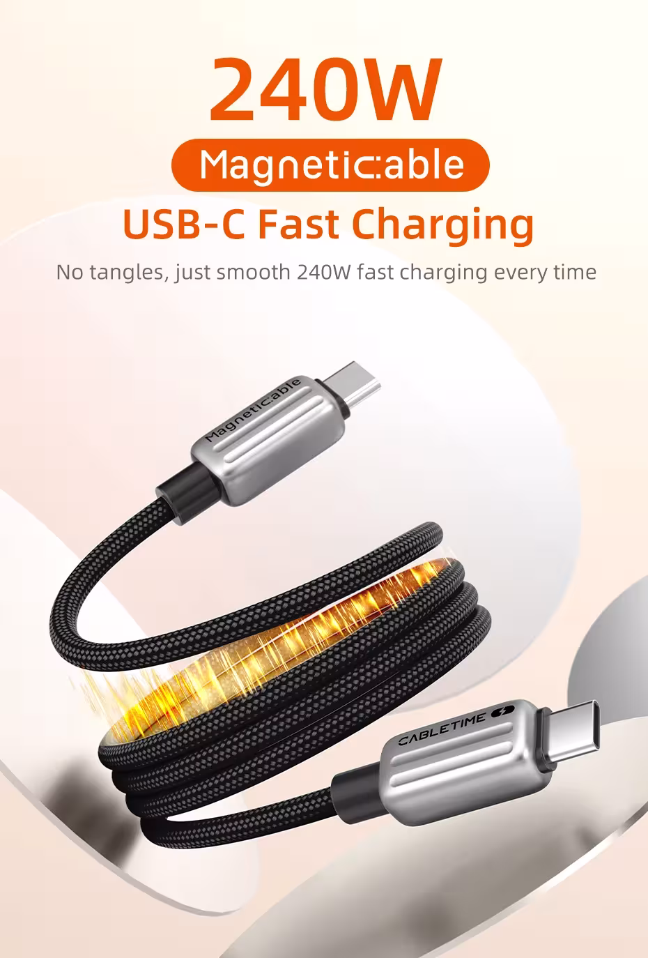 câble USB C magnétique