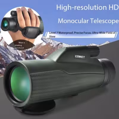 Binocolo monocollo 10x50 con obiettivo grande, immagine HD e funzione di visione notturna
