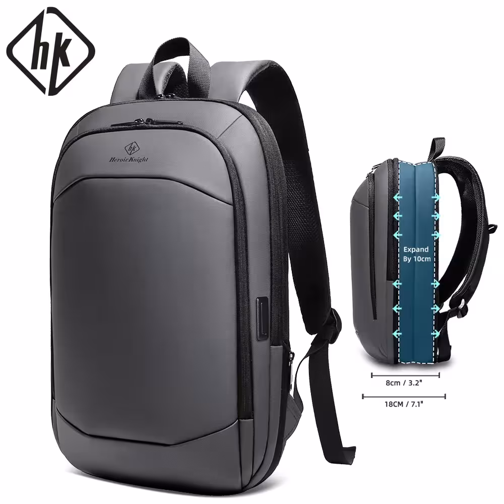 HK Business Backpack for Men 17 Inch Laptop Backpack with USB Port