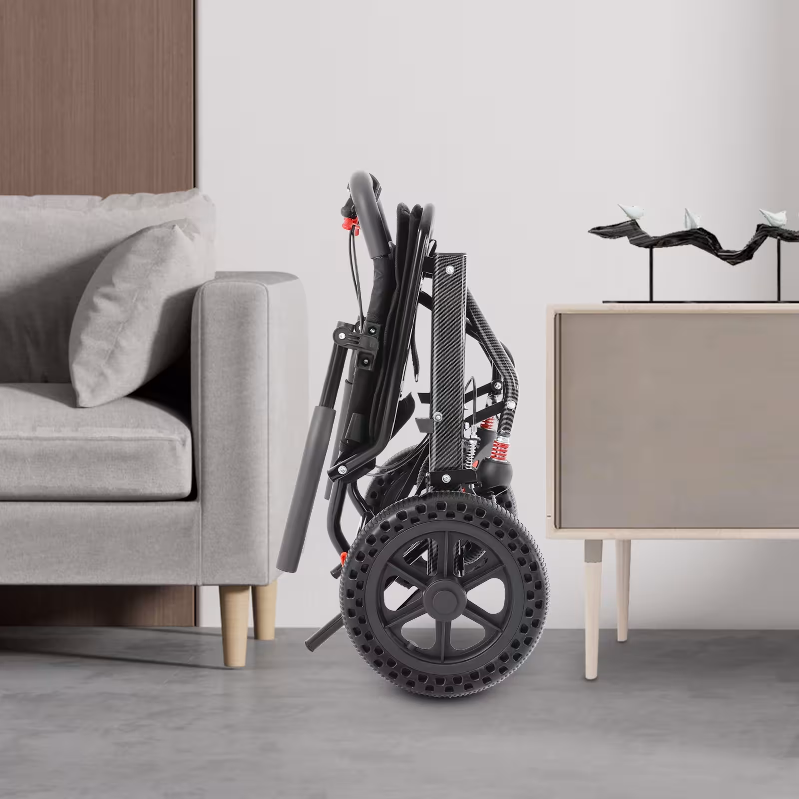 fauteuil roulant pliable pour personnes à mobilité réduite