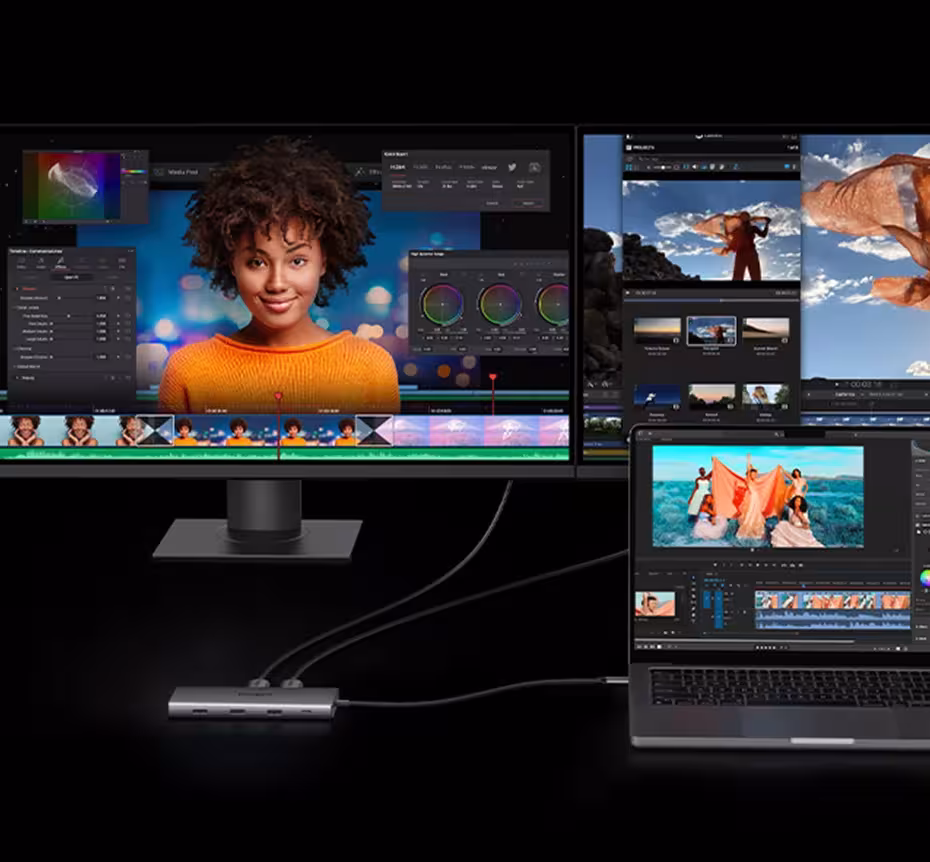 Adaptateur USB-C avec 10 connecteurs