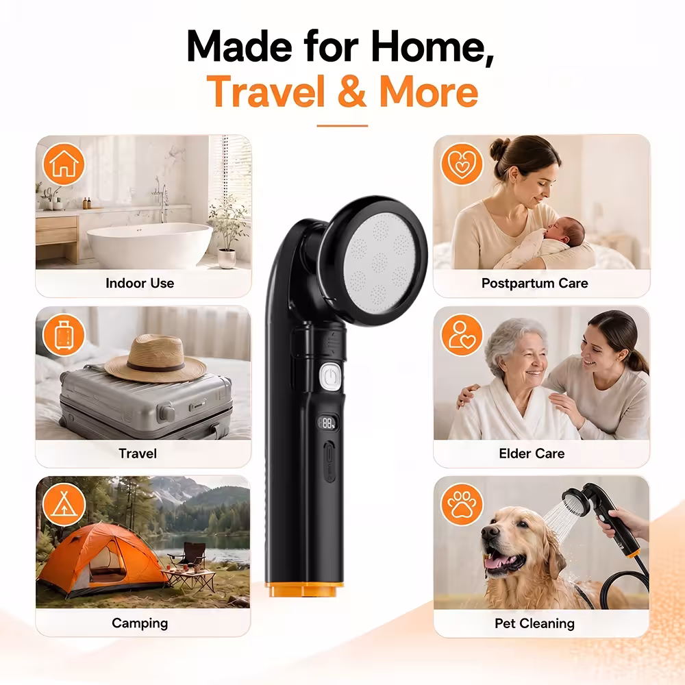Electric portable bidet