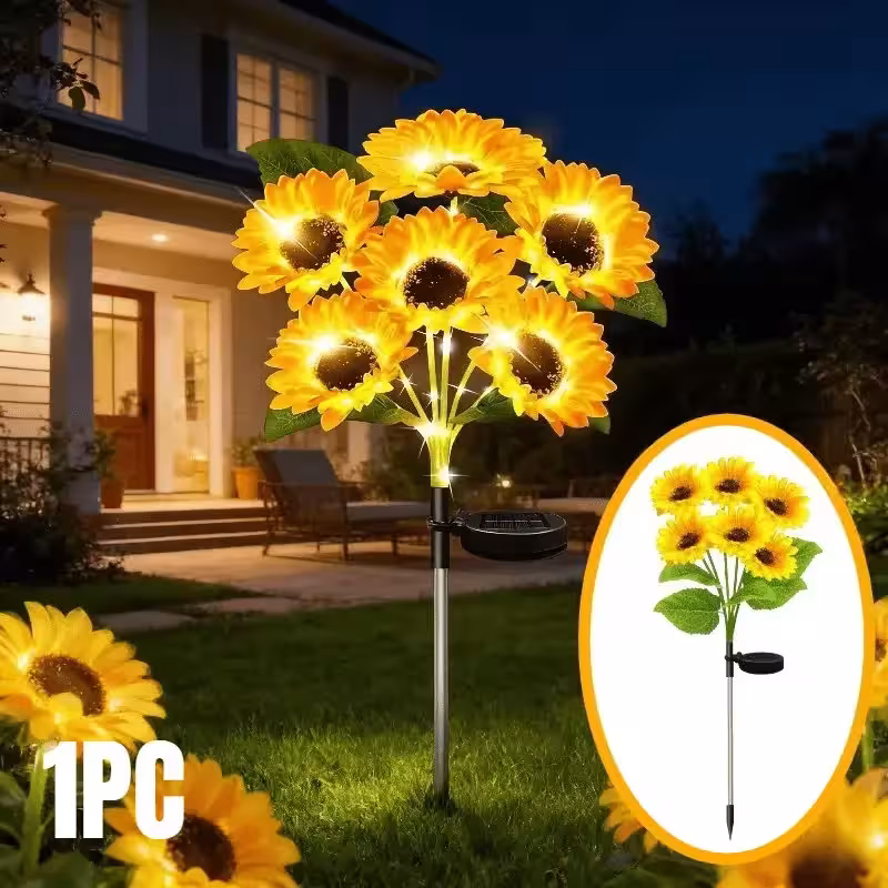 solar sunflower lamp