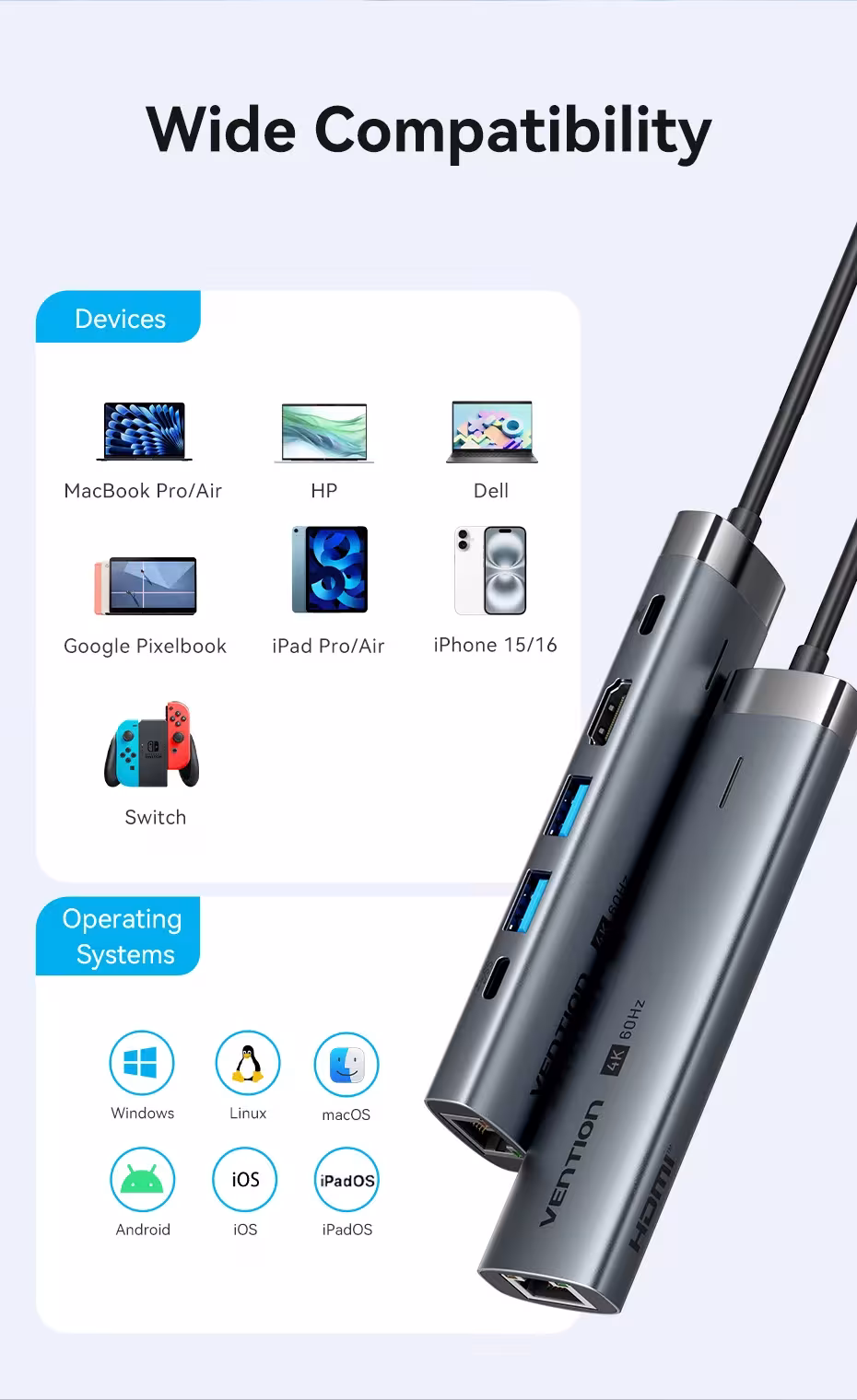 Concentrador USB-C