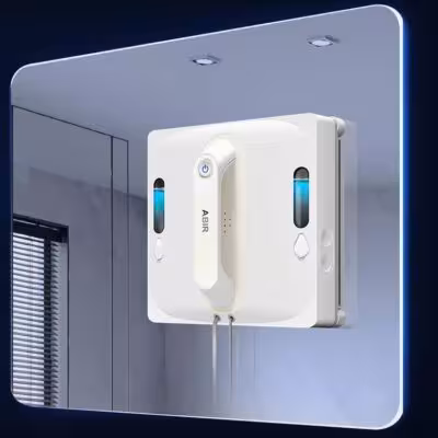 Robot lavavetri ABIR WD9 con ugello a 4 vie e sensore laser.