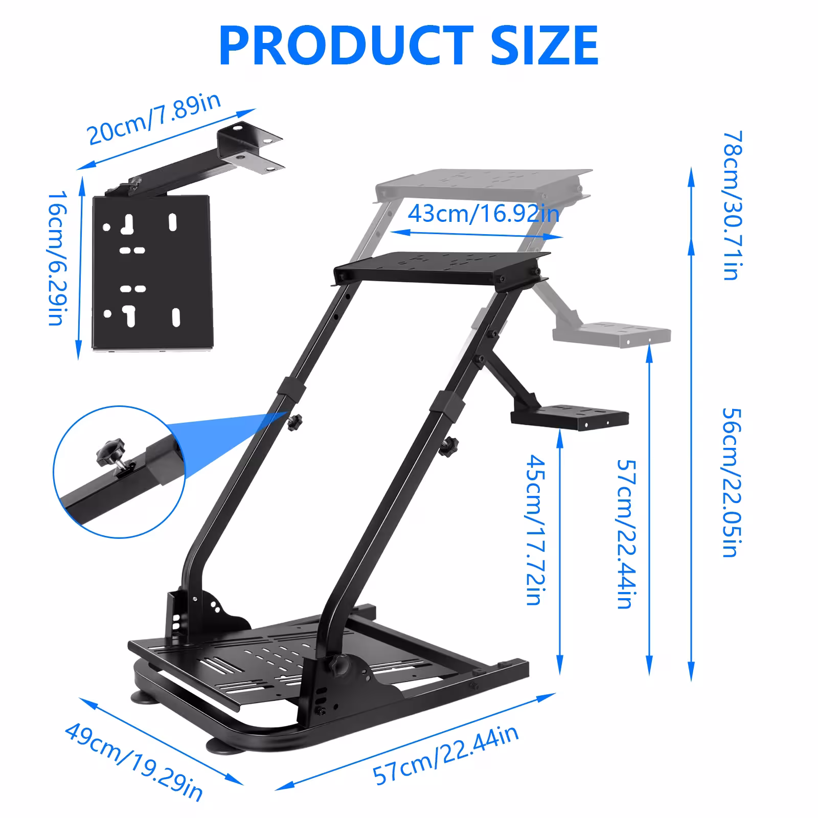 Support de volant pliable