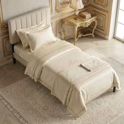Single Upholstered Bed in Grey Linen – 90x200 cm – Adjustable Upholstered Headboard – Solid Wood Slatted Base with 12 Laths – Easy Assembly 1