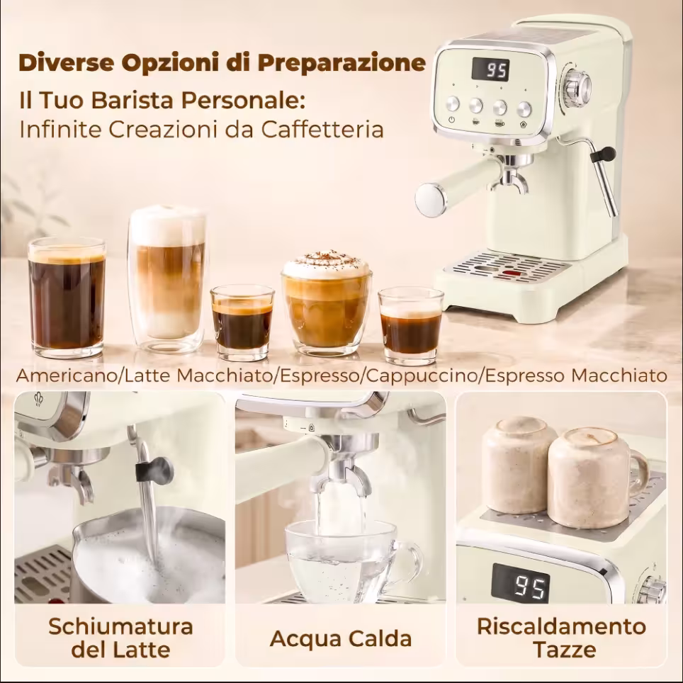 macchina per espresso 20 bar