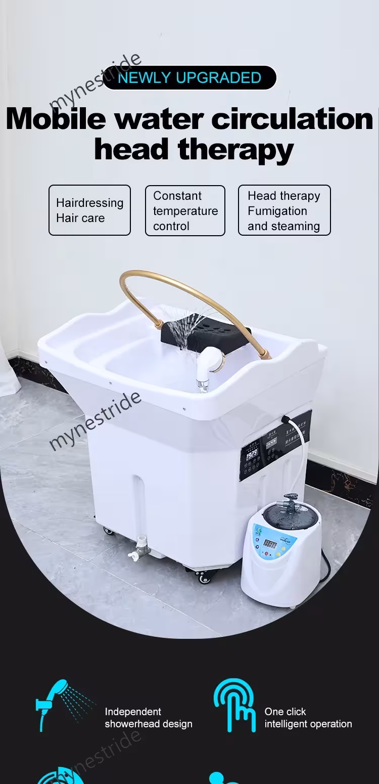 sedia per lavaggio capelli per spa mobile