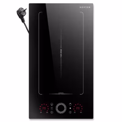 Noxton Domino induction hob with 2 cooking zones, "Flexzone"