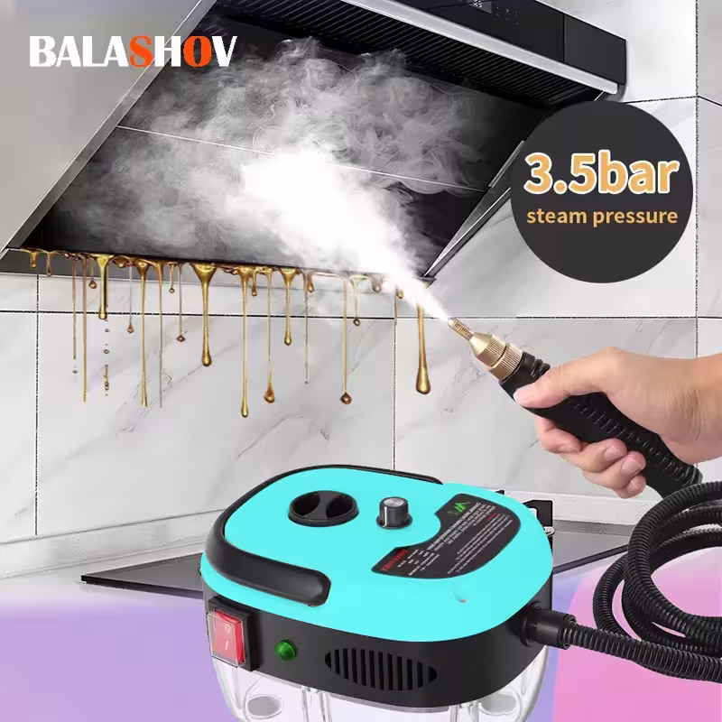 Garinis valymo aparatas 2500W su aukšta temperatūra ir slėgiu, EU kištukas