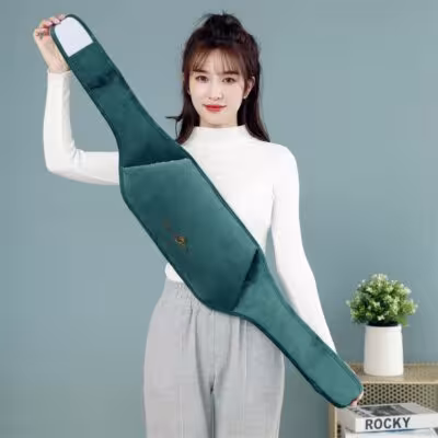 3 Pack 1000ml Hot Water Bottle Covers with Adjustable Belt, Soft Warm Plush Protective Pouch, Waist Heating Protection Belt for Pain Relief 1