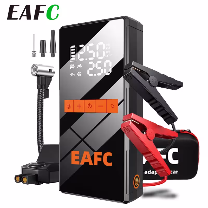 Arrancador de coche EAFC de 5000A con compresor de aire de 150PSI, dispositivo 4 en 1