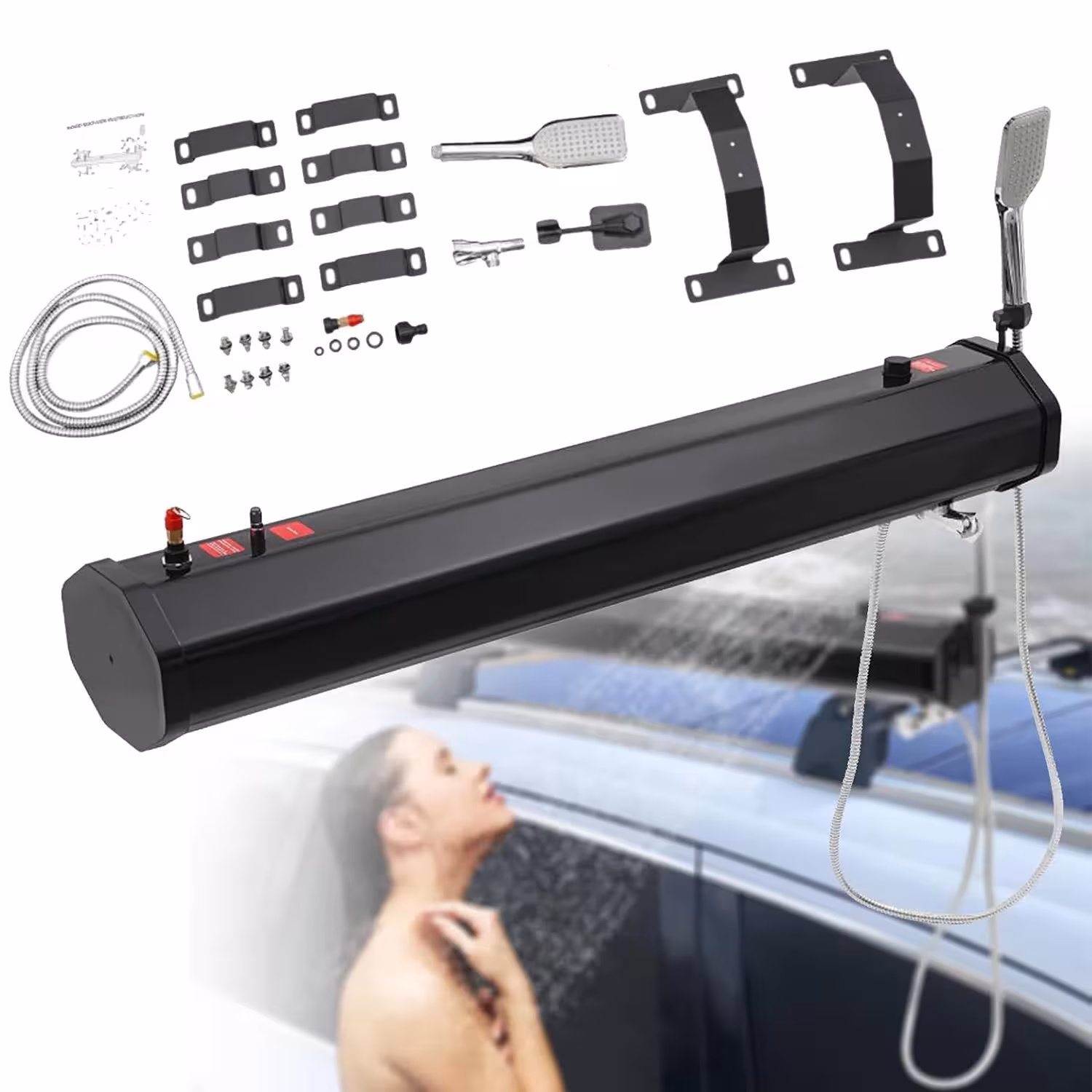 car shower water tank