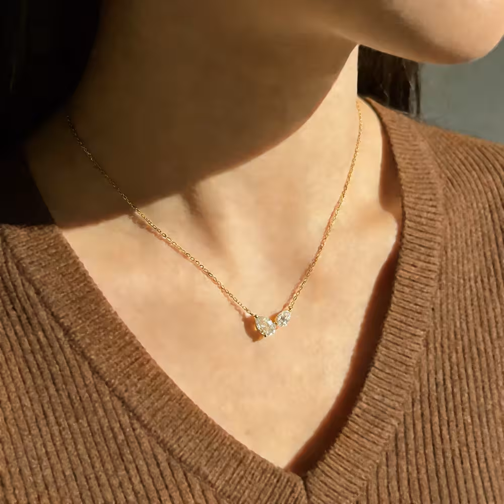 collier en moissanite