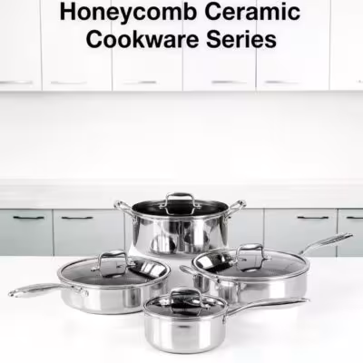 Set di pentole in acciaio inossidabile COOKERKING con coperchi 18-28cm, adatto per piani cottura a induzione