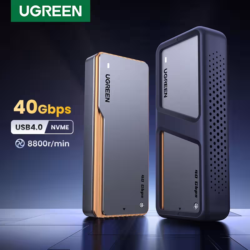 UGREEN M.2 NVMe SSD Enclosure 40Gbps USB4.0 up to 4TB with Cooling, Aluminum