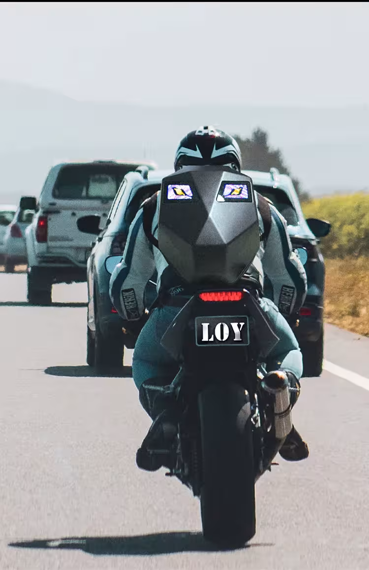 Zaino LED per motociclisti