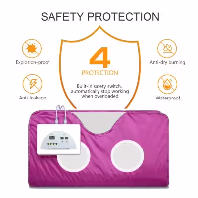 Portable Sauna Blanket,Heating Blanket with distance Control for Relaxation Detoxification,Home Sauna Spa 1