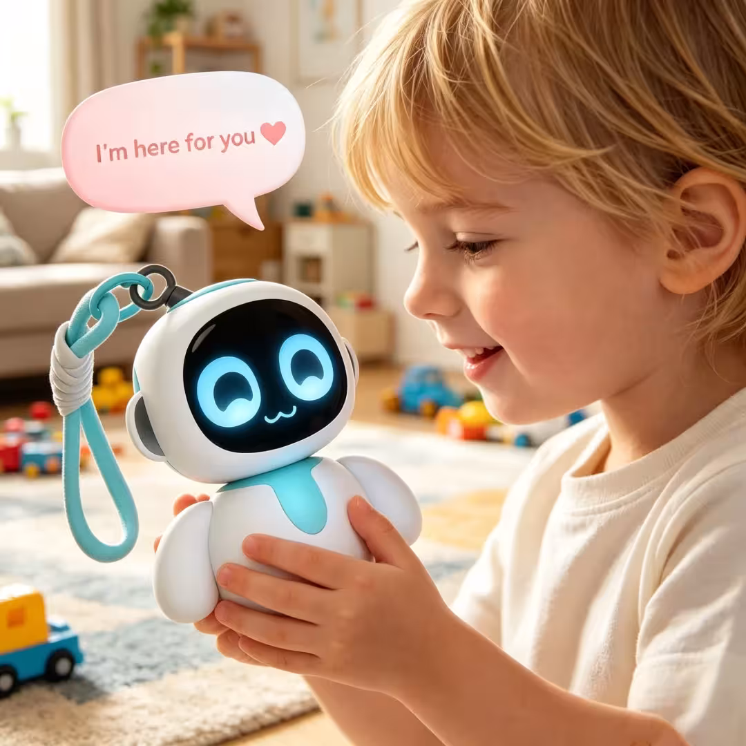 Mini robot Eilico con WiFi da 2.4GHz, conversazioni vocali e display dinamico
