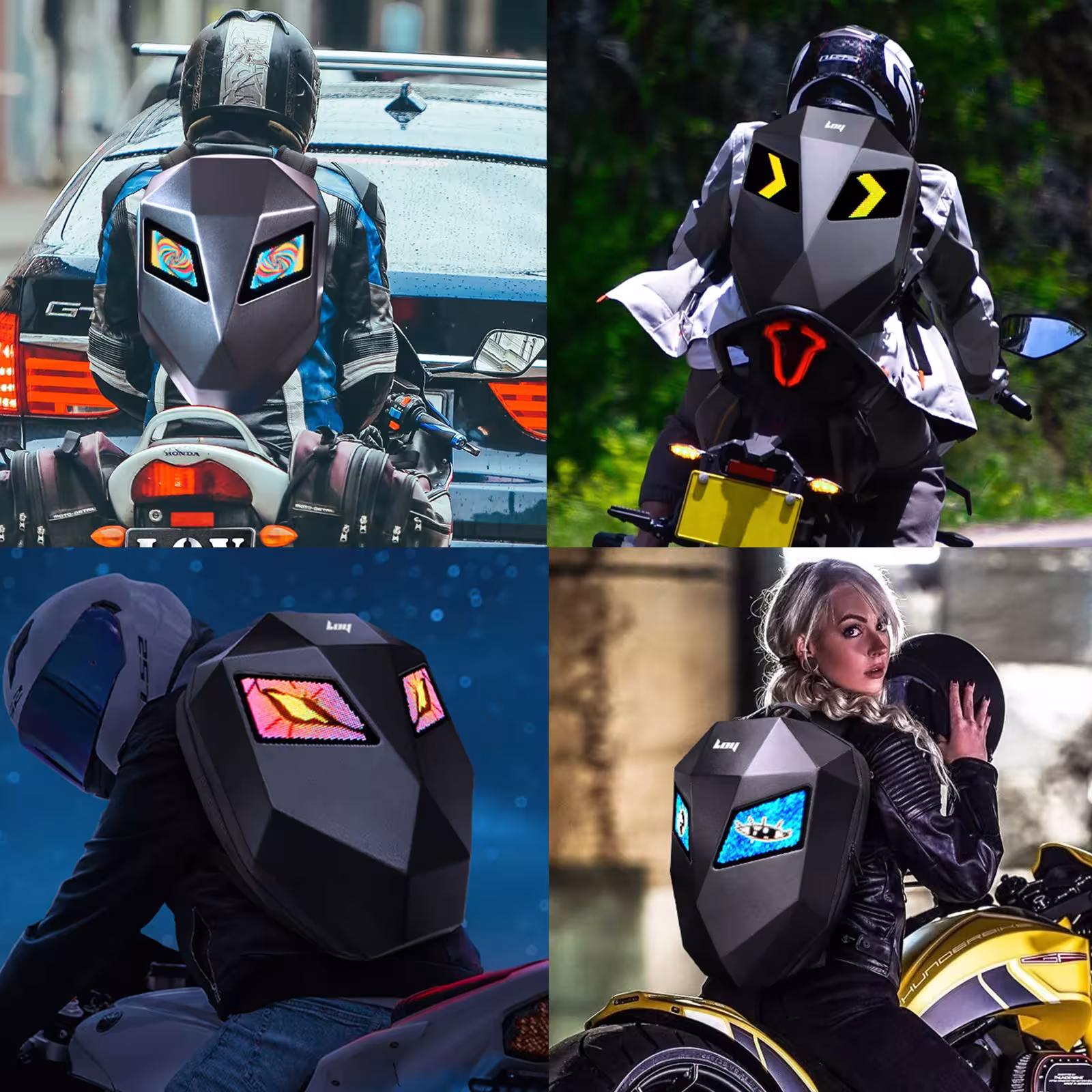 Zaino LED per motociclisti