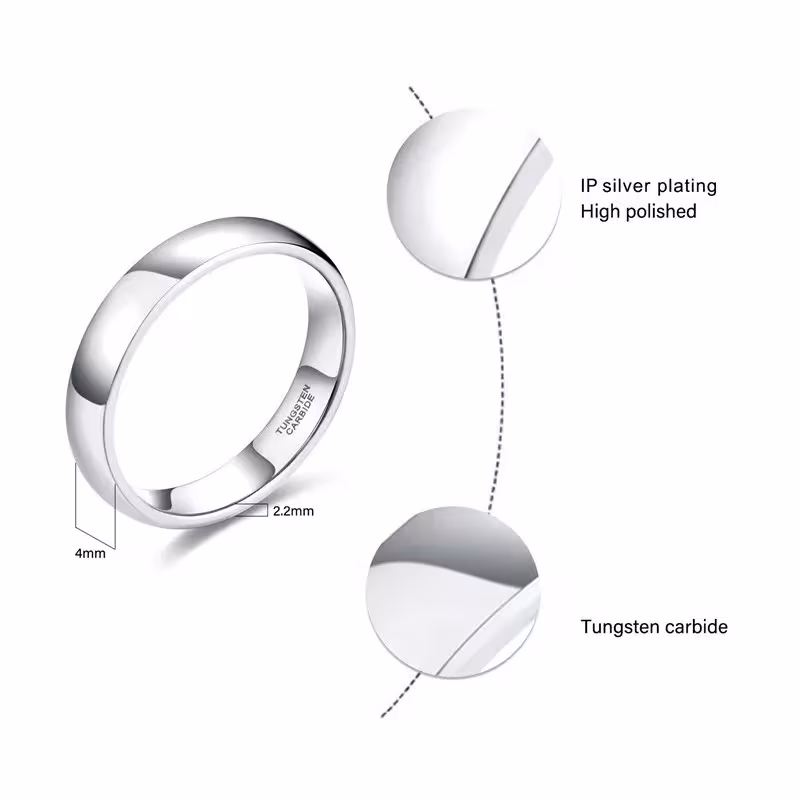anello nuziale in carburo di tungsteno