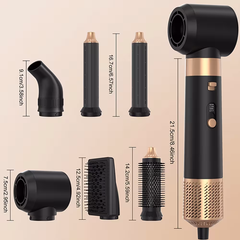 Cepillo de aire caliente para el cabello