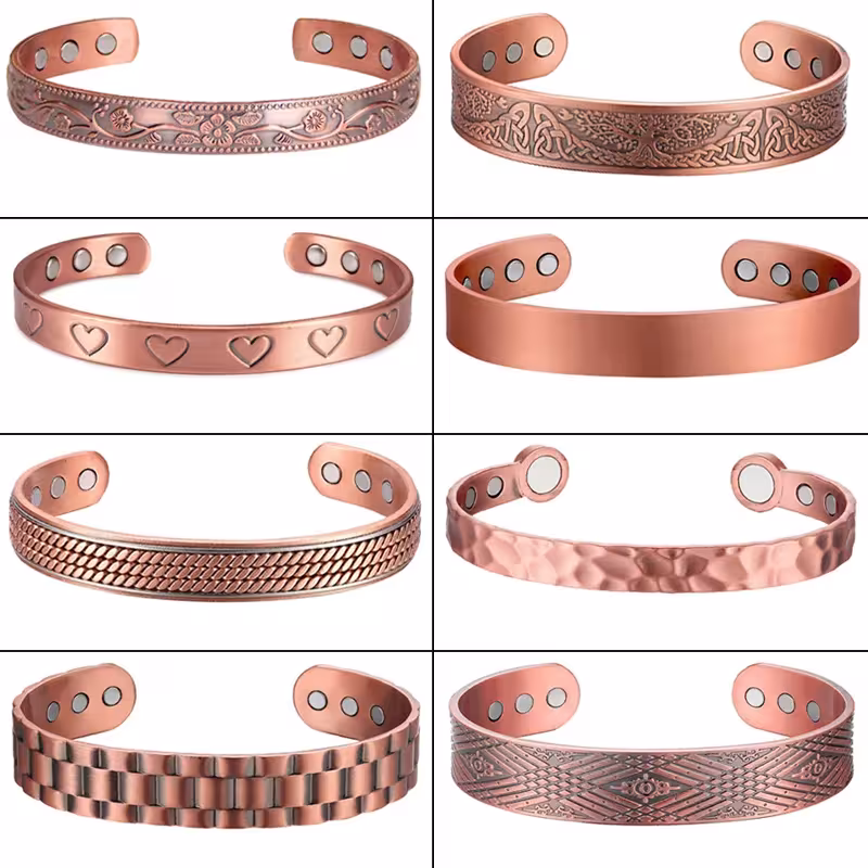 bracciale magnetico in rame puro