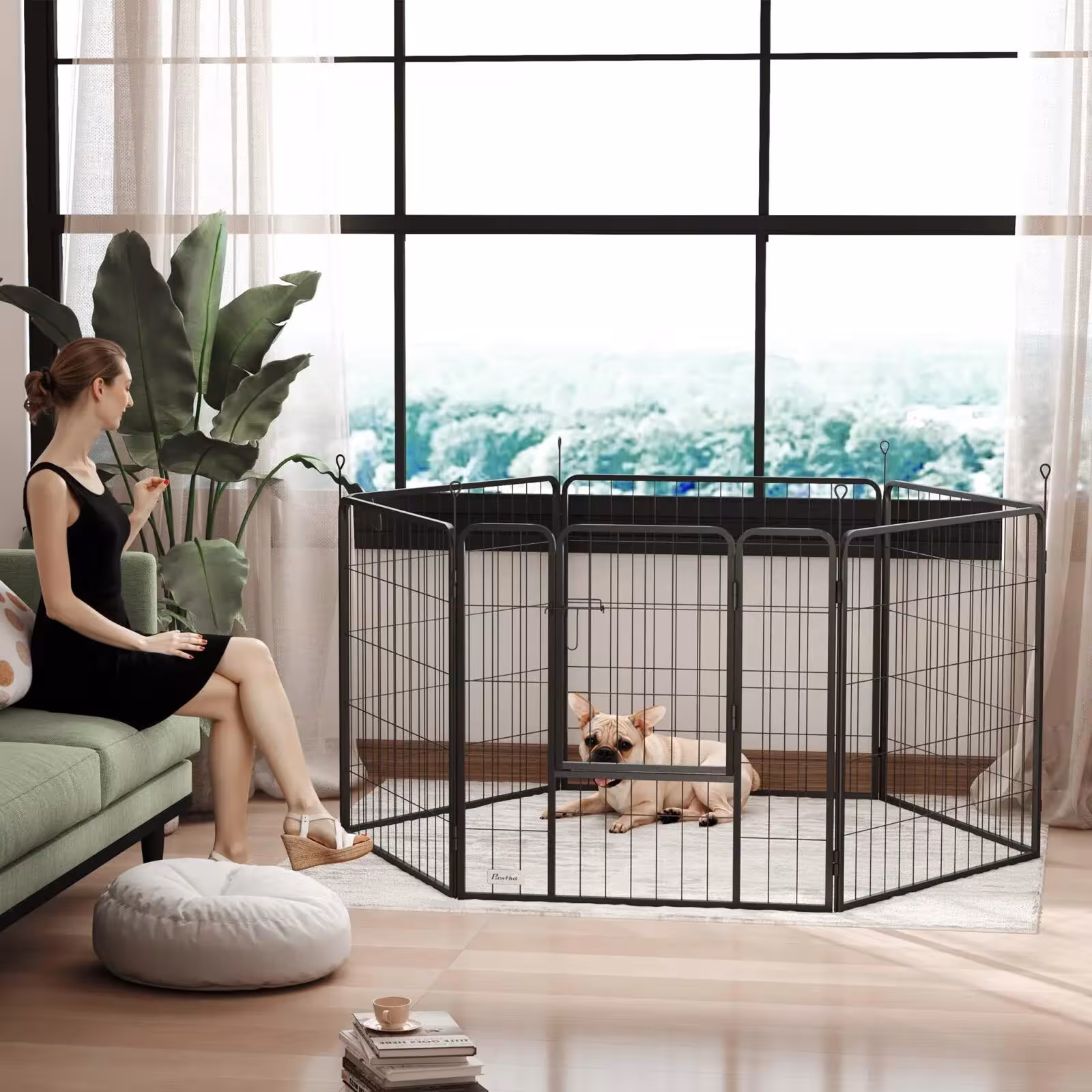 Valla modular para perros