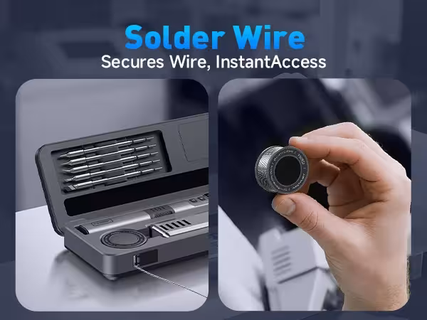 Adjustable temperature soldering iron