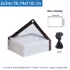 2x3m - 78-74x118-1 pollici
