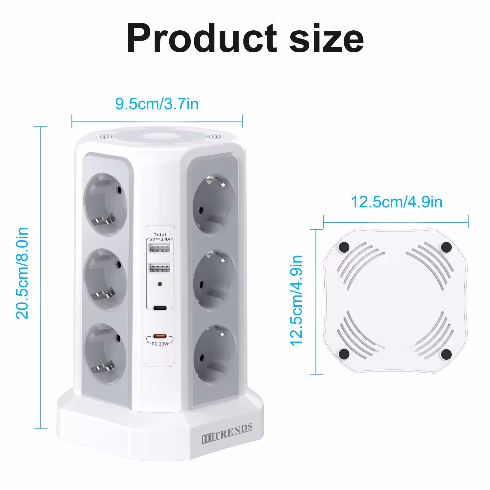 Extension cord with overvoltage protection