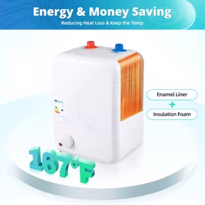 Electric Hot Water Storage Tank Water Heater Boiler Kitchen Under Sink 8L 1500W 1