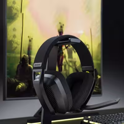 Cuffie da gaming wireless BINNUNE con microfono, 2.4GHz e Bluetooth, PS5 PS4 PC