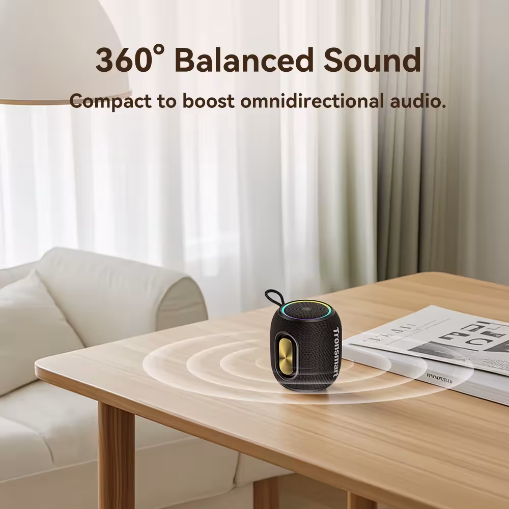 Tronsmart T8 Mini Bluetooth garsiakalbis su 360° garsu, IPX7, 20 val. veikimo