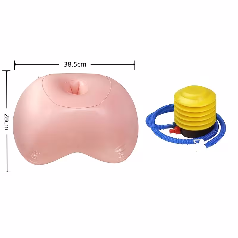 cuscino gonfiabile rosa per la zona lombare