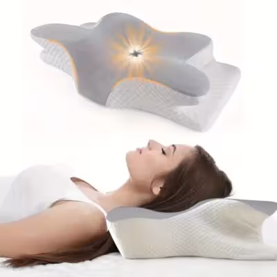 Memory Foam Pillows Butterfly Shaped Relaxing Cervical Slow Rebound Neck Pillow Pain Relief Sleeping Orthopedic Pillow Beding 1