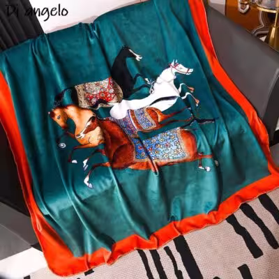 1PC Luxury Wedding Gift Blanket European Brocade Velvet Spring Autumn Blanket Air Conditioning Bed Cover Quilt Bedspread #/ 1