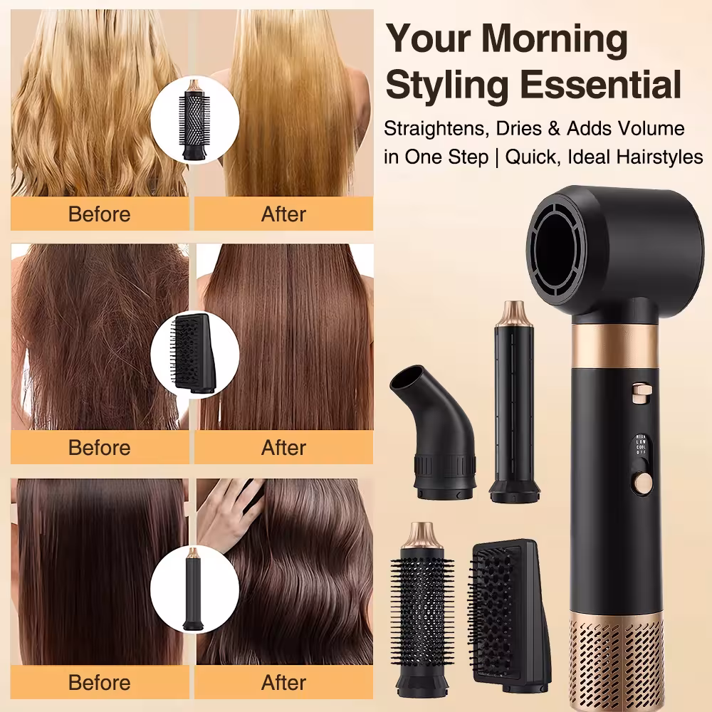 Cepillo de aire caliente para el cabello
