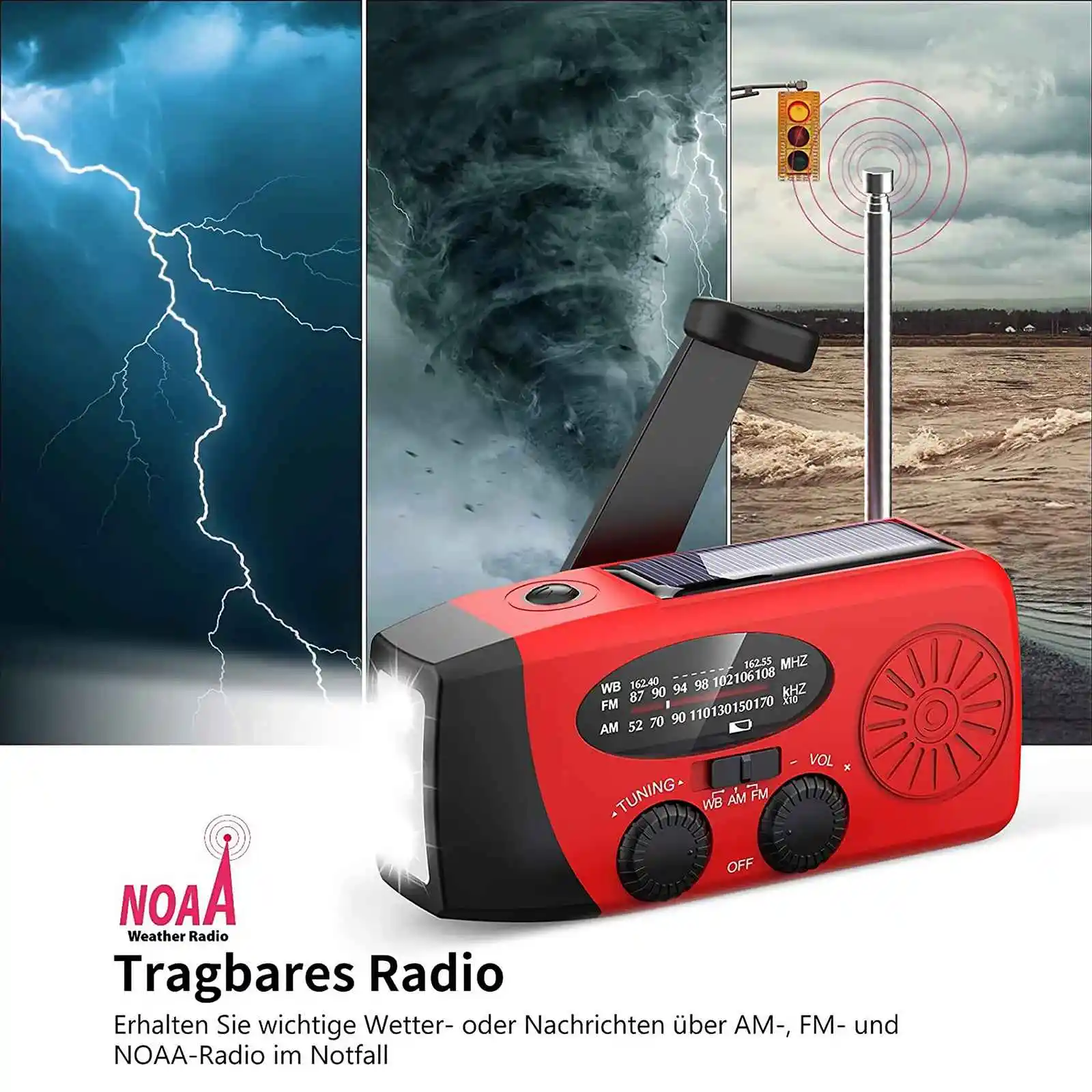 avarinis radijas su NOAA
