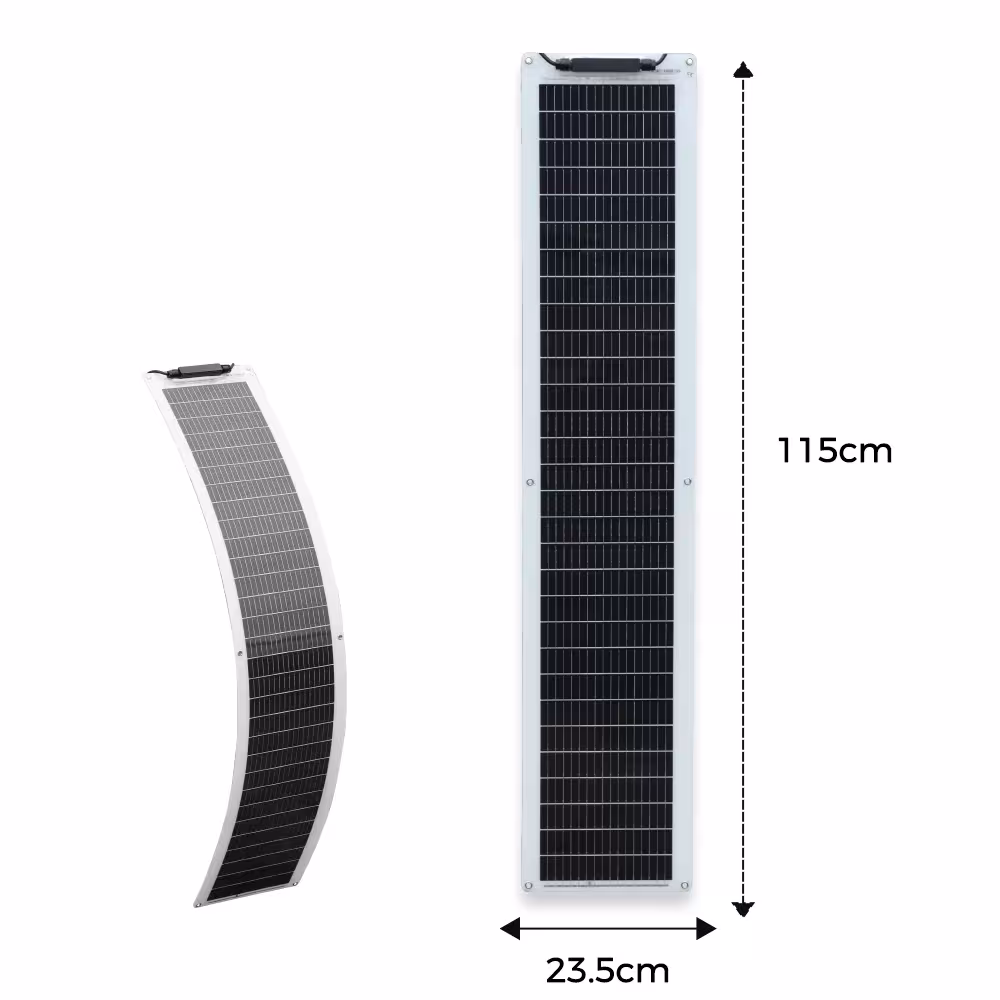 Kit de paneles solares flexibles de 50W.