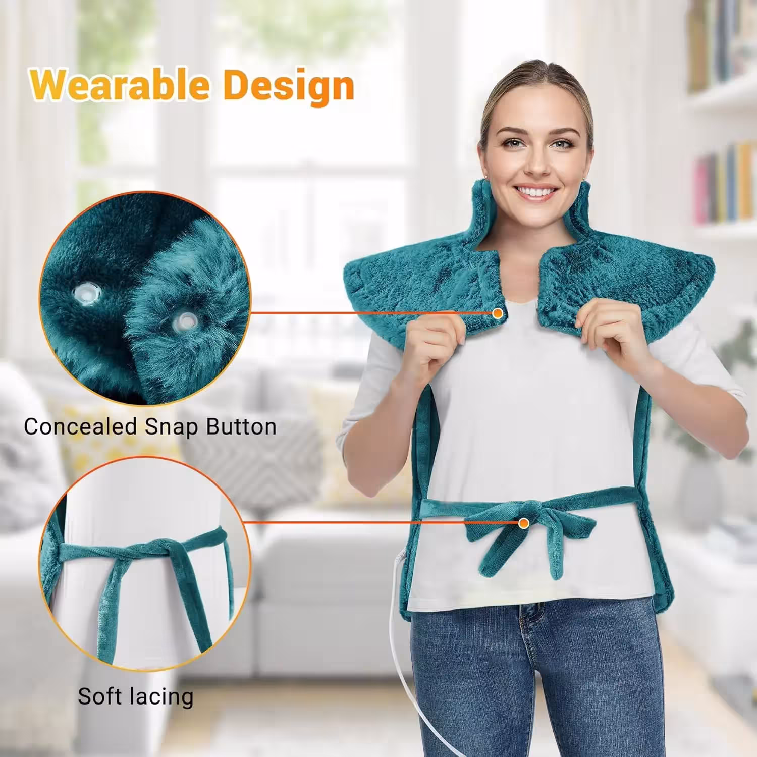 coperta riscaldante per collo e spalle