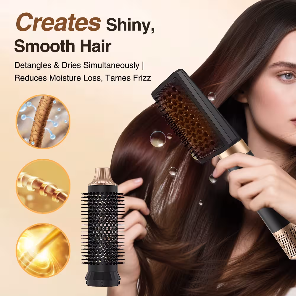 Cepillo de aire caliente para el cabello