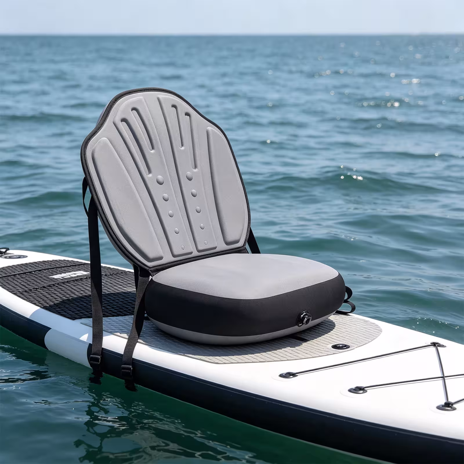 Silla hinchable plegable para kayak con respaldo, asiento universal para SUP y kayak