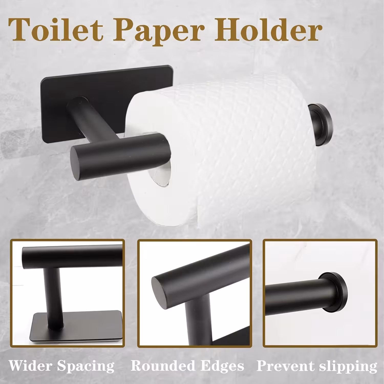 bathroom accessory set, no drilling required
